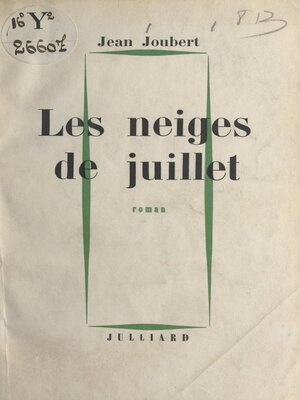 cover image of Les neiges de juillet